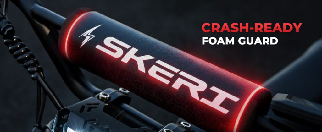 Skeri off-road electric bike view in black