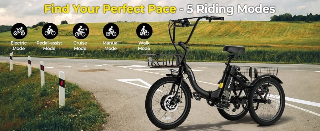 Skeri folding electric trike for seniors and daily errands